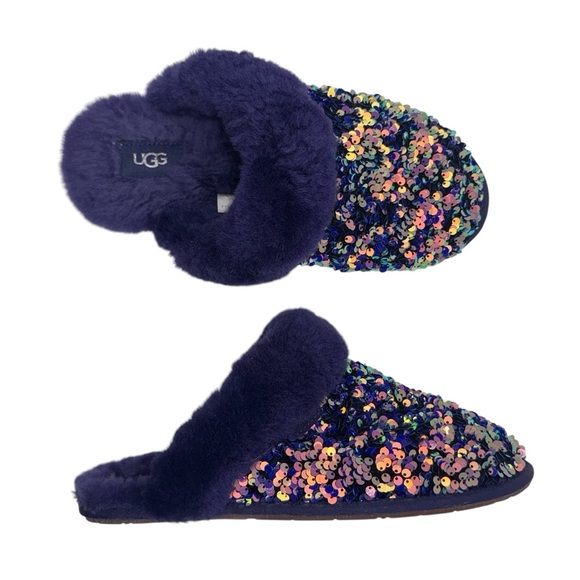 UGG Scuffette II Stellar Sequin Women’s Size 10 - Picture 4 of 9